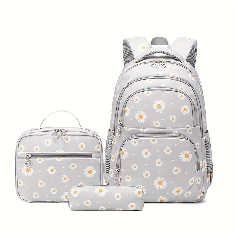 

Sac à Dos Motif Chrysanthème, Ensemble de 3 Sacs Scolaires, Sacs à Main, Cadeaux pour Autrui, Ensemble Simple et