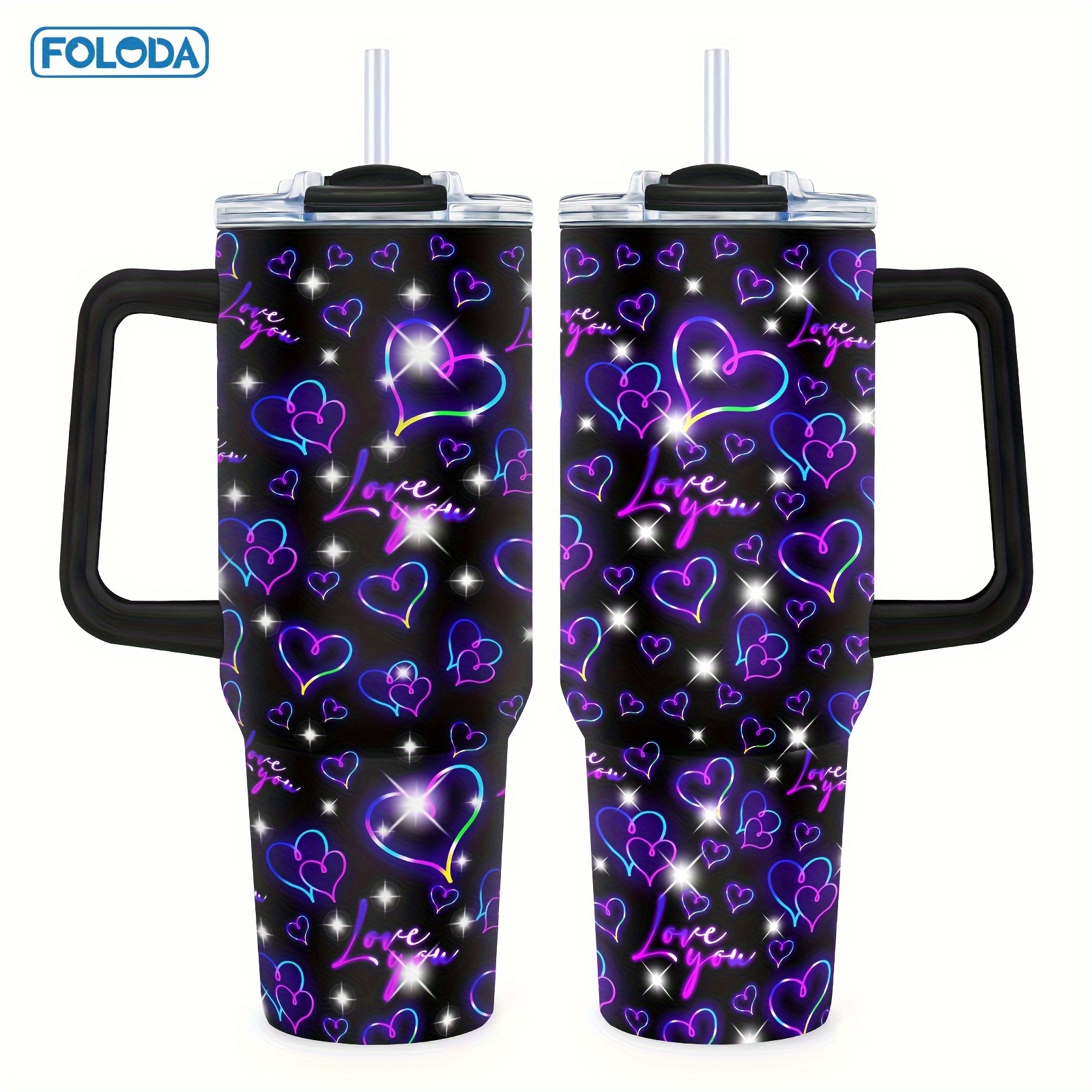 

Foloda 40oz Purple - Steel Mug Lid & , -, Reusable For & - Christmas, 's Day, /'s Day For Men, Women, Mom