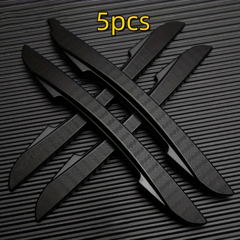 TEMU 5pcs Set Of Anti-scratch Car Door Corner Protectors - Durable Pvc Material With Anti-slip Texture, Style, Universal Fit, Suitable For Car