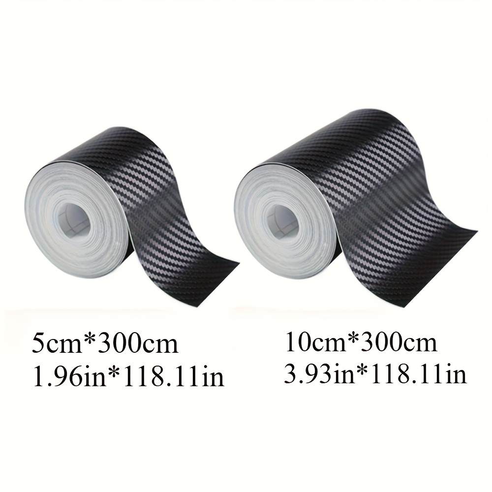 1 Roll/2rolls 300cm 3d Carbon Fiber Vinyl Tape, Car Window Door Trim Purpose Carbon Fiber Vinyl Wrap, Car Scratch Detail Protection Rolls