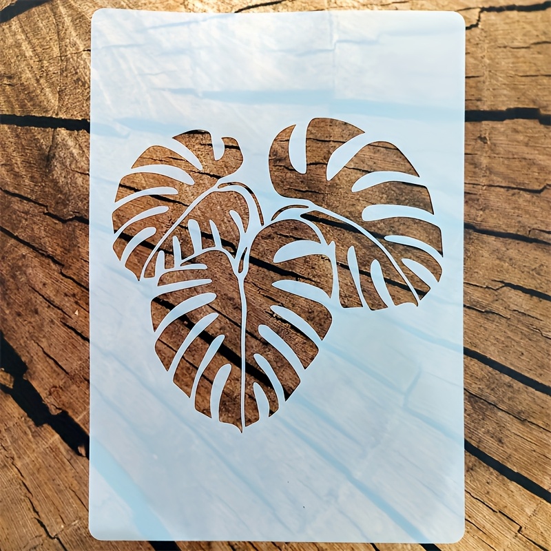 *. Siebdruckschablone mit Monstera-Blattmuster Ausstanzung, neue  Pflanzenblatt-Malvorlage fr Textilien, Bastelarbeiten, Kleidung * Mbel,  Tische, Sthle, Wandsprhmalerei DIY-Malvorlagen