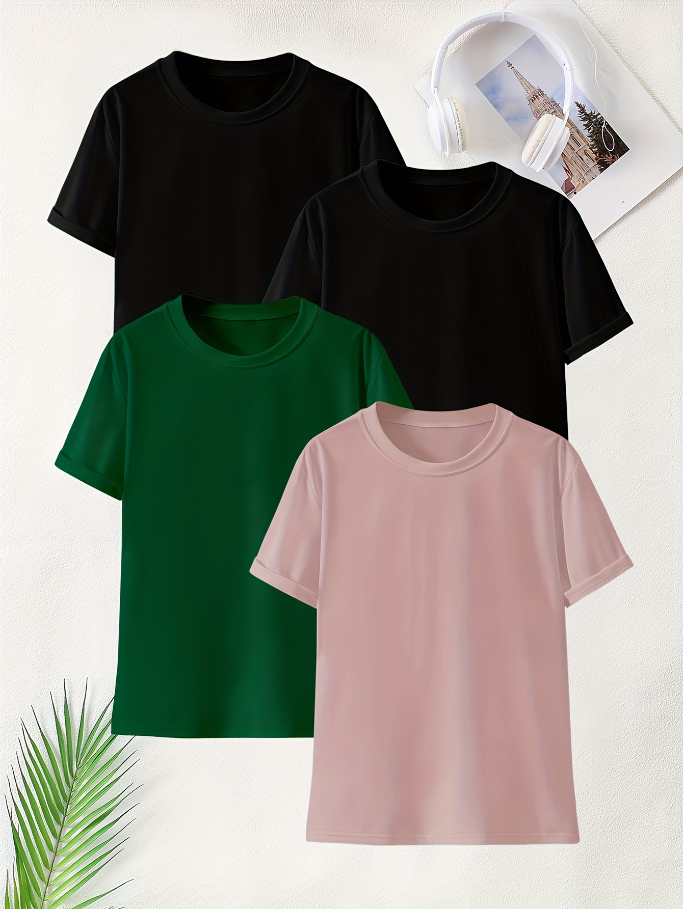 Tシャツ・カットソー SUARE Women's Silk Basic T-shirt 5 COLOR SWBDSHHTS030 Women's Summer Silk Satin T-Shirt Short-Sleeved V-Neck Solid