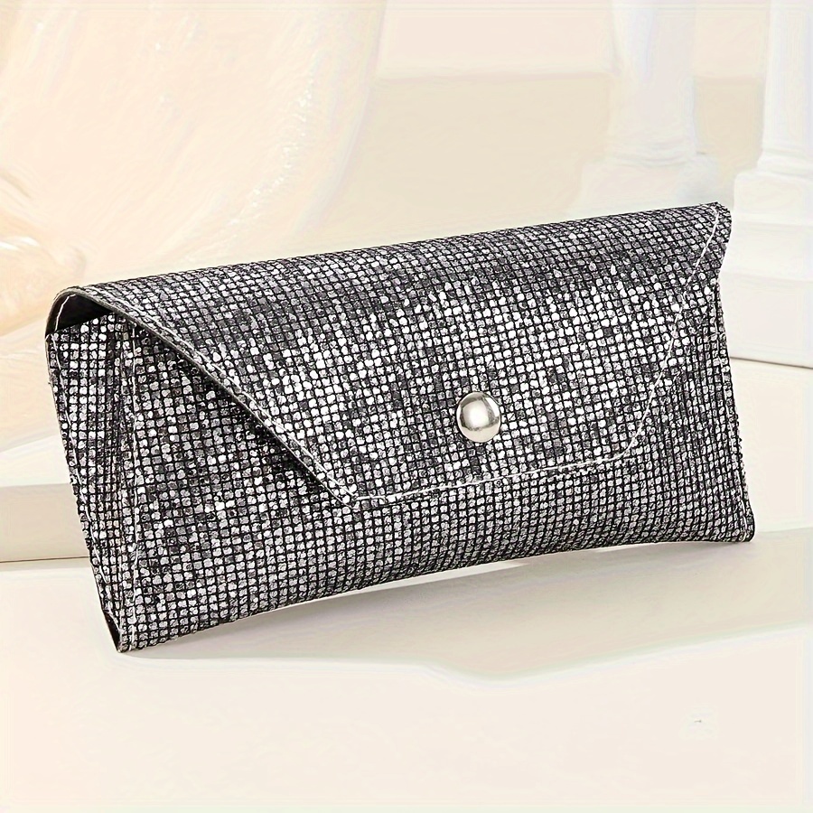 

Glitter Design Fashion Glasses Bag For Daily Life Durable Protective Container Eyewear Accessories