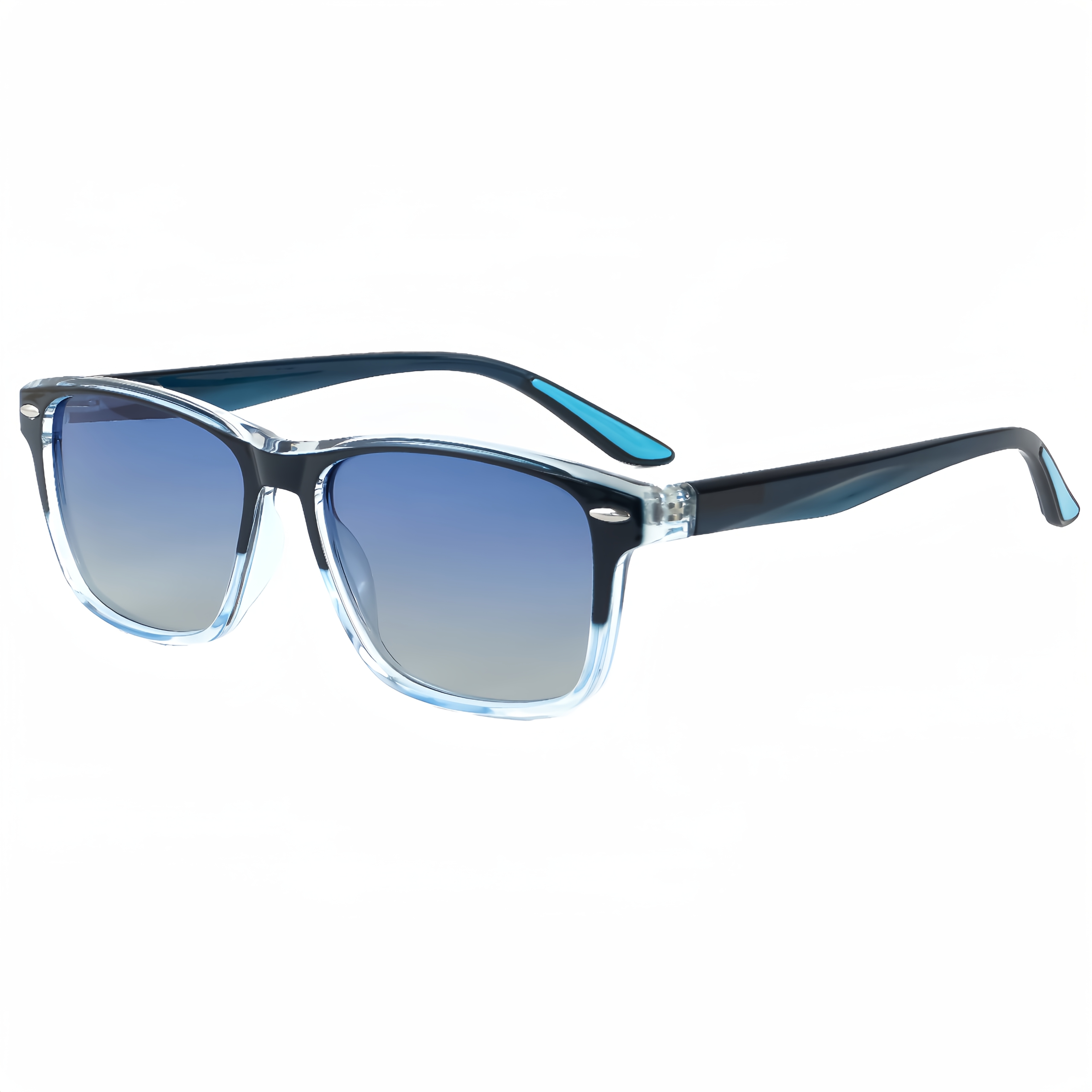 Image of Men's Sunglasses Tr Frame Tac Sunglasses And Spring Hinge Full Rim Design Easy Casual Business Modern Trendy Style Sunglasses, Travel, Fishing, Driving, Party, Gift, Shopping, Without Battery
