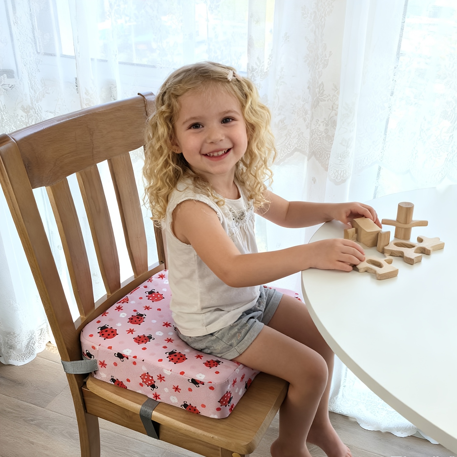 pack kids booster seat cushion adjustable safety Temu