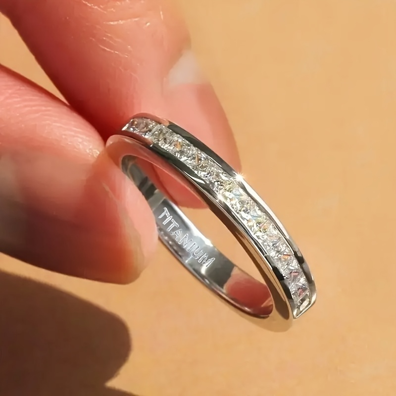 TEMU 1pc Titanium Steel For , , December Birthstone, For & Gifting, For 's Day, , Christmas - All Jewelry