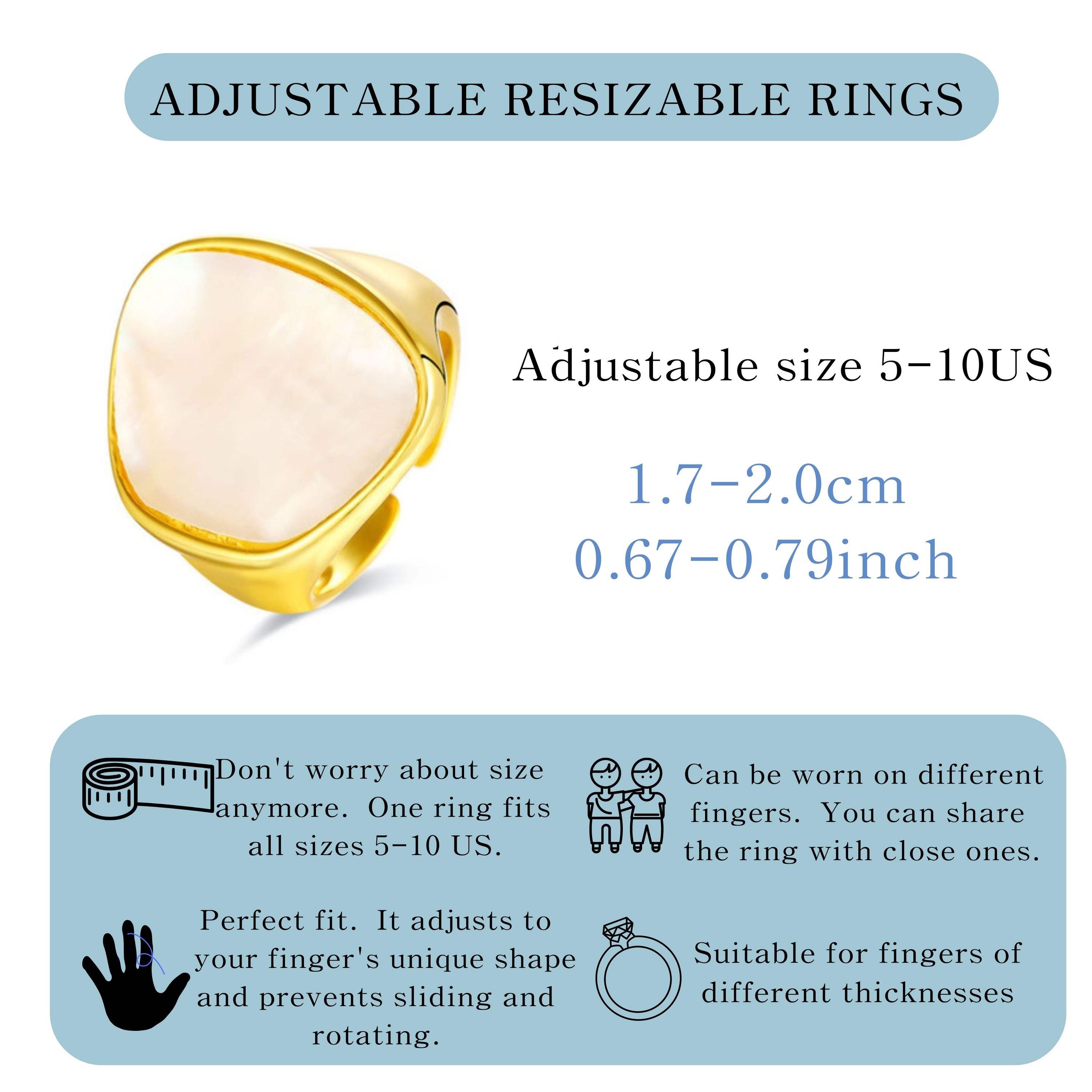 Adjustable S925 Silver Ring, 6.4g, Avant Garde Design