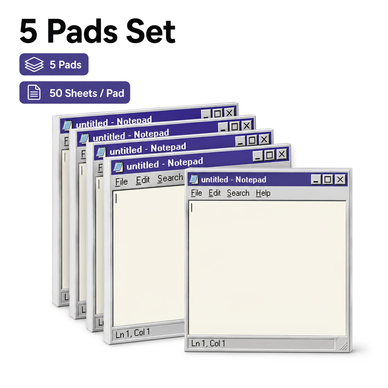 TEMU 5 notas - Notas adhesivas cuadradas para pantalla de computadora, cuaderno, recordatorio , de , pegatinas, material de papelería para y oficina
