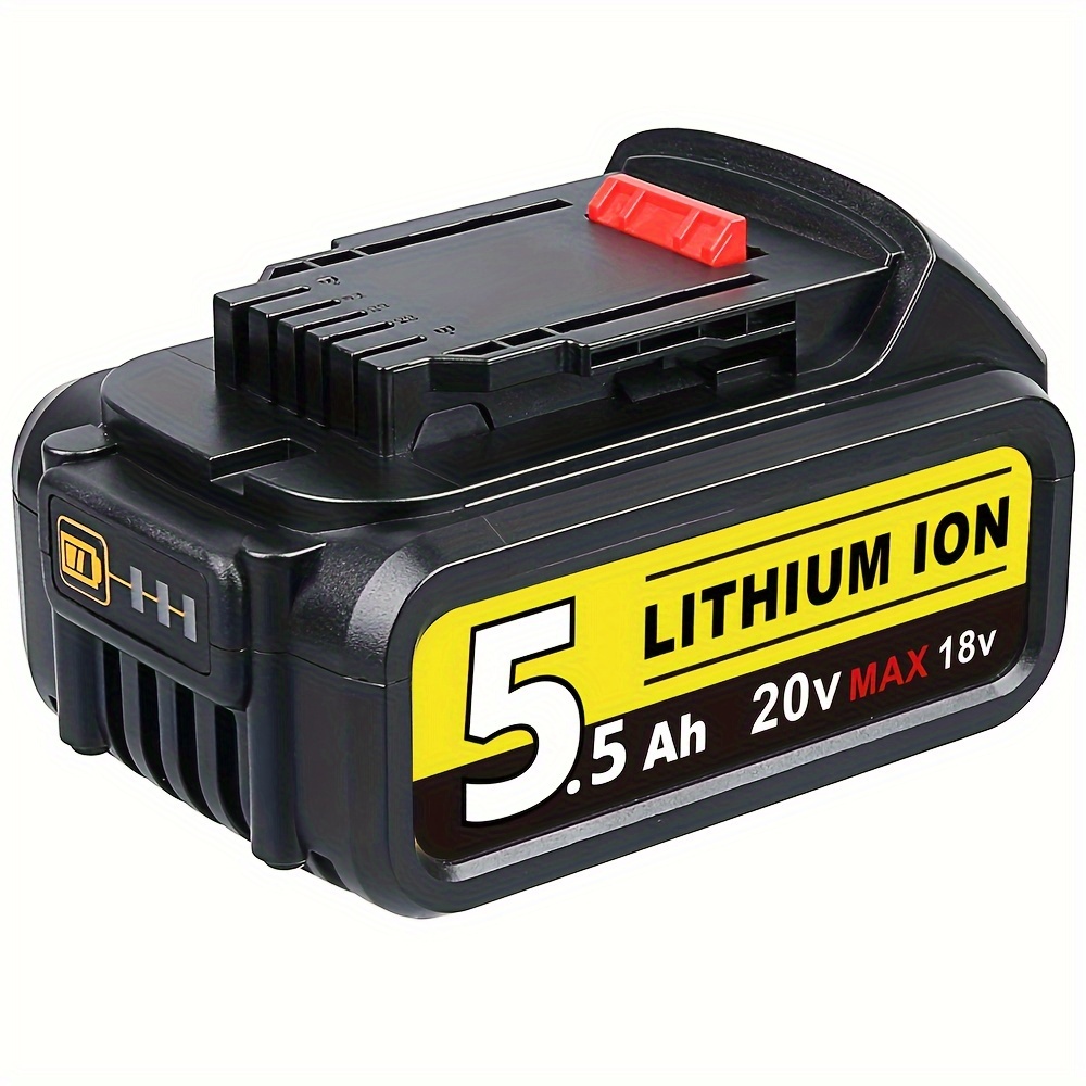 

20v 5.5ah Battery Replacement For 20v Battery Del1810 Dcb206 Dcb205 Dcb204 Dcb200 Dcb201 Dcb203 Dcb205 Dcb207 Dcd/dcf/dcg Series Cordless Power Tools Battery