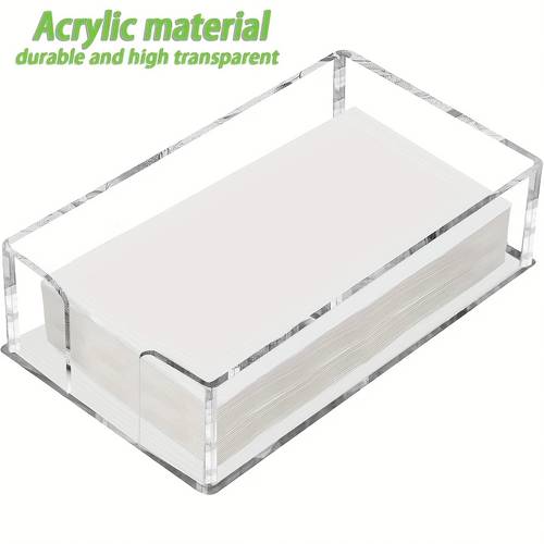 1pc acrylic dining table extraction box transparent tissue holder tissue dispenser countertop acrylic napkin holder c fold or multi fold tri fold tissue suitable for apartment bathroom restaurant tissue box christmas