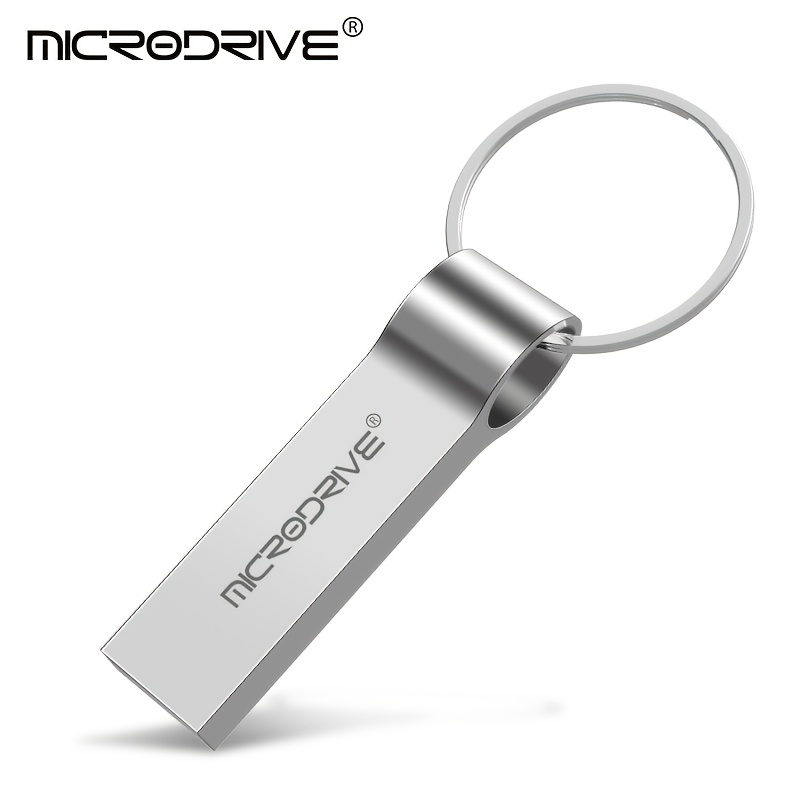 TEMU Microdrive Usb Flash Drive, Usb 2.0 Flash Drive, With A Metal Casing Durable And Resistant To Wear, Providing An Feel. With A Key Ring For
