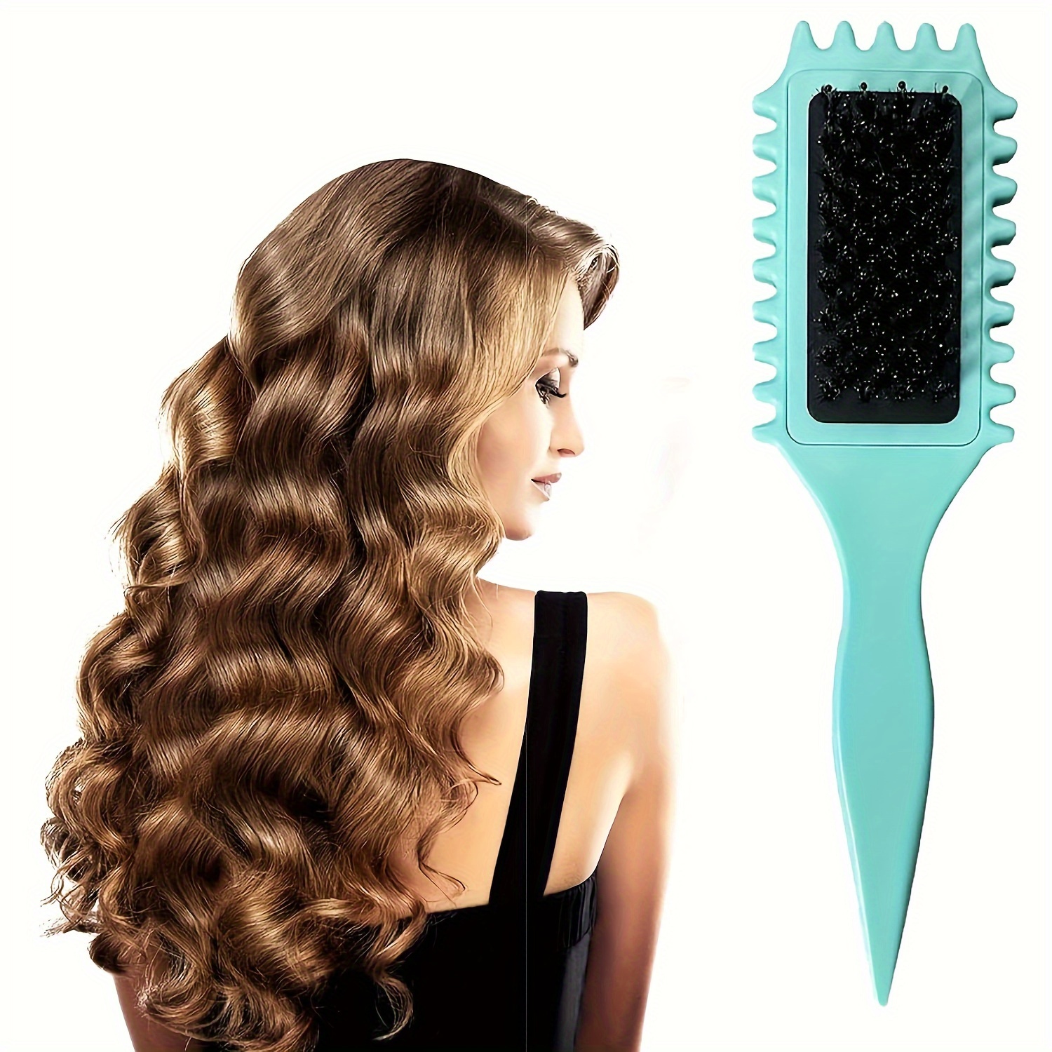 

Elastic Curling Comb Stick For Normal Hair - Mane Bristle Material - Enhancer Styling Brush For Men And Women - Defines, Shapes, And Separates Curls With Reduced Pulling - 1pc 2024 Upgraded Version
