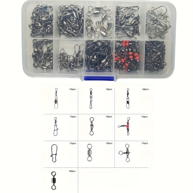 A Set Of 175 Fishing Tackle Adapters, Including Adapters And Connectors