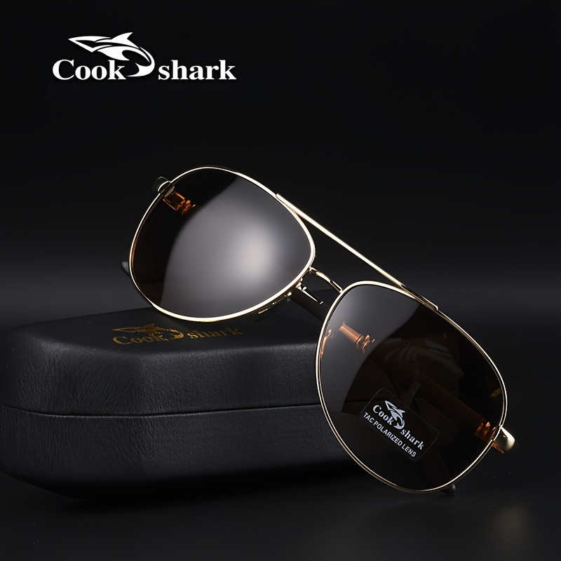 Cook Shark Polarizing Mirror Sunglasses for Day and Night Driving