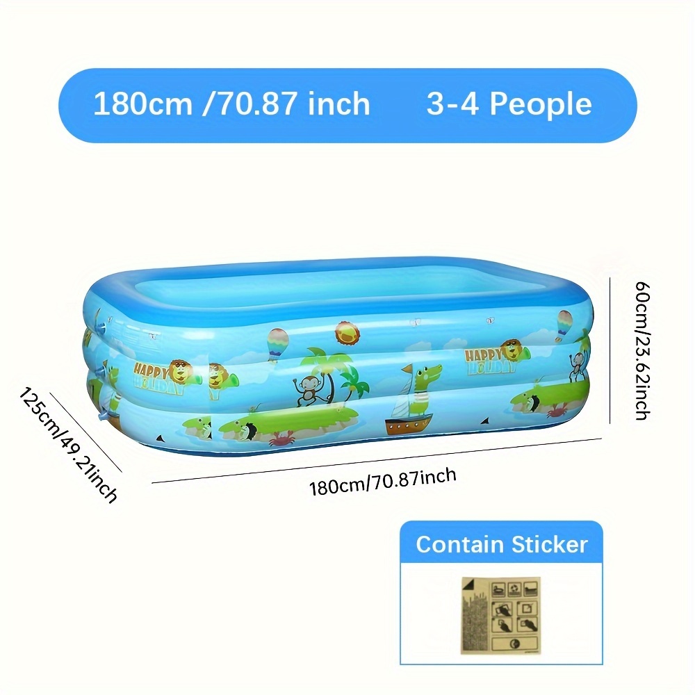 1pc bubble bottom inflatable pool for adults oversized thickened family swimming pool outdoor garden backyard summer water play