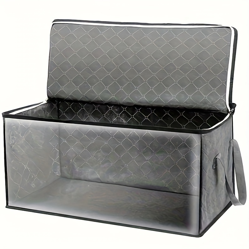 

Thickened Large Capacity Storage Container, Zipper Dustproof Organizer, Reusable Bag