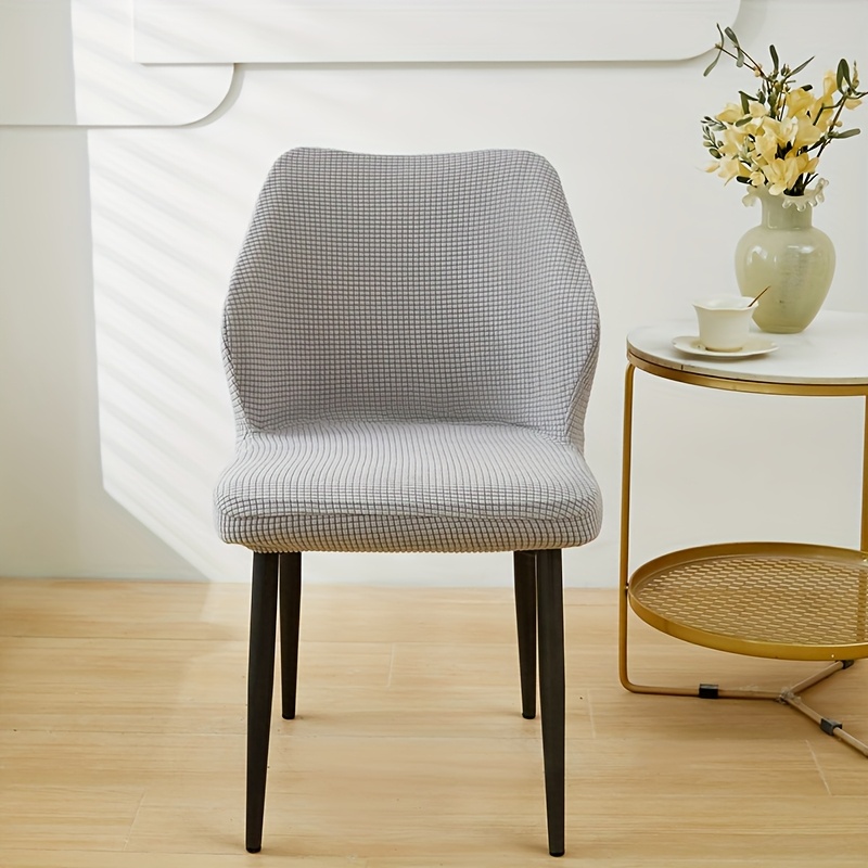 TEMU 1 Housse de chaise de salle à manger épaisse, couleur unie, d' d'oiseau (avec ruban adhésif fixe)