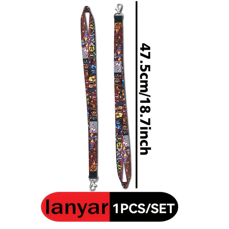 TEMU 2d 1pc Phone Lanyard, Long Neck Strap, For Id Card Holder 's Toy Bear Perfect For Id Cards, Student Passes, Or Birthday Gifts