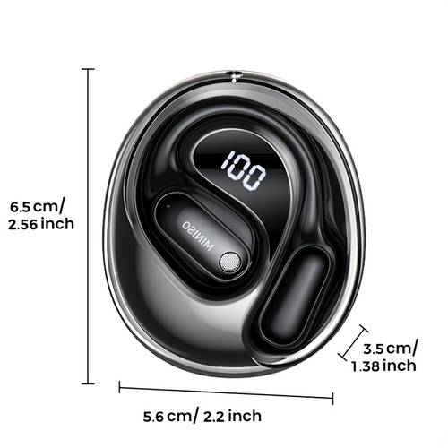 ms190 ai translator earbuds real time translation with 135 languages bt6 0 wireless earphones power led display open ear ows headphones sports 60hrs playtime for travel business