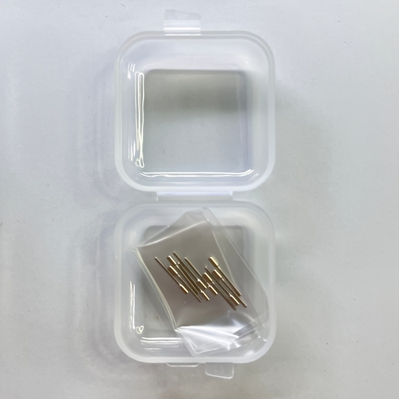 10 vnt. 0,9 mm x 0,9 mm laikrodžio mechanizmo rankenėlės jungties vamzdelių