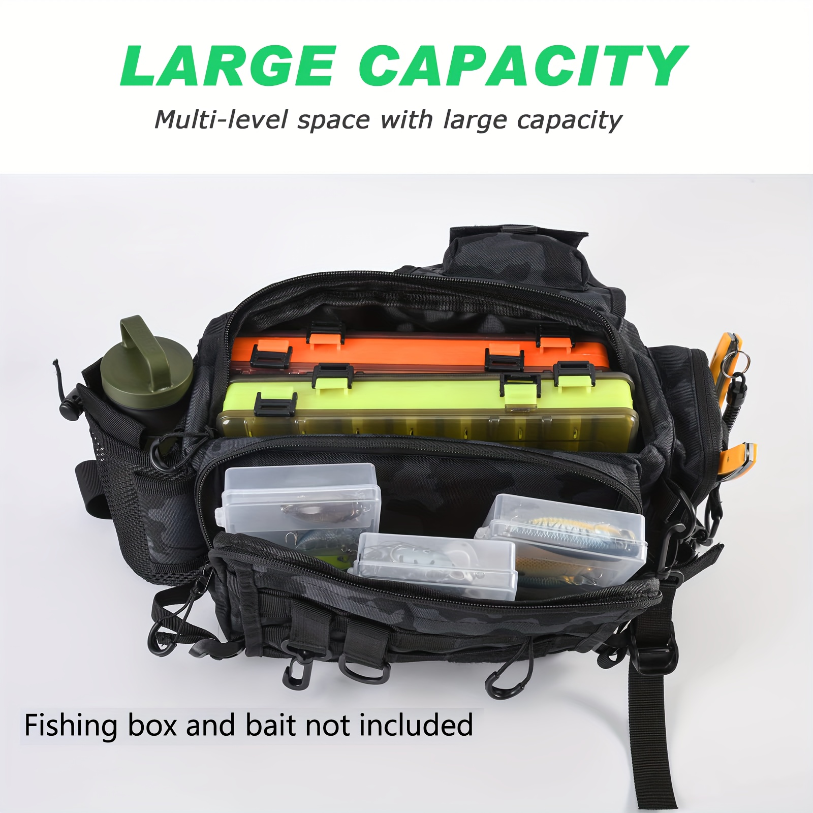 Fishing Sling Pack Waterproof Fishing Tackle Storage Bag - Temu