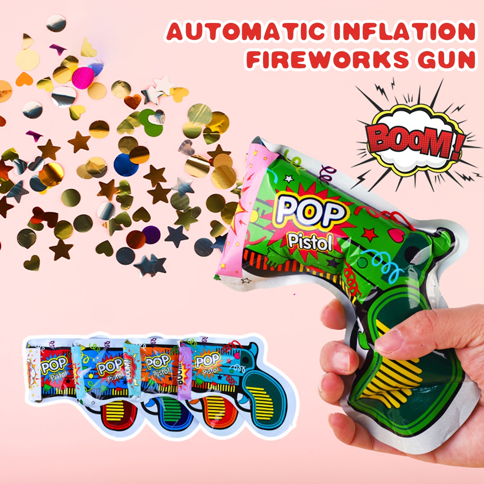 10pcs Handheld Confetti Cannons for Parties