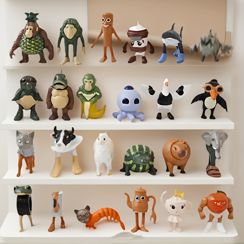 24pcs italian brainrot plastic toy figurine set durable - Temu Canada