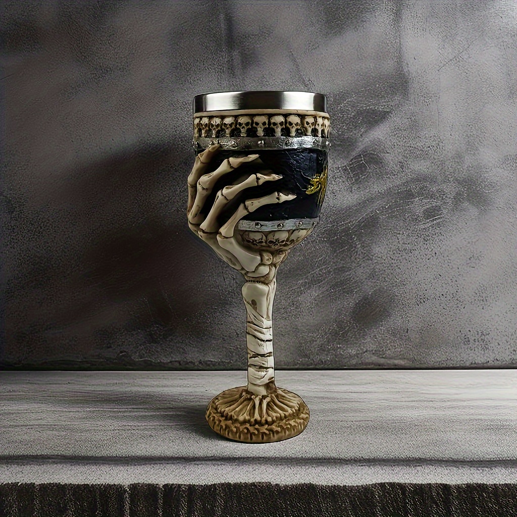 Copa tres calaveras, decorativa (1 unidad) ⚔️ Tienda-Medieval