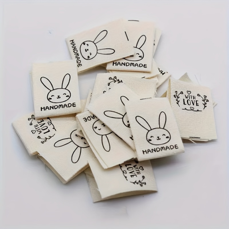 

[30pcs Pattern Labels] 30pcs Polyester Labels – For Crafts, Sewing, Clothing – Package Cloth For Purse