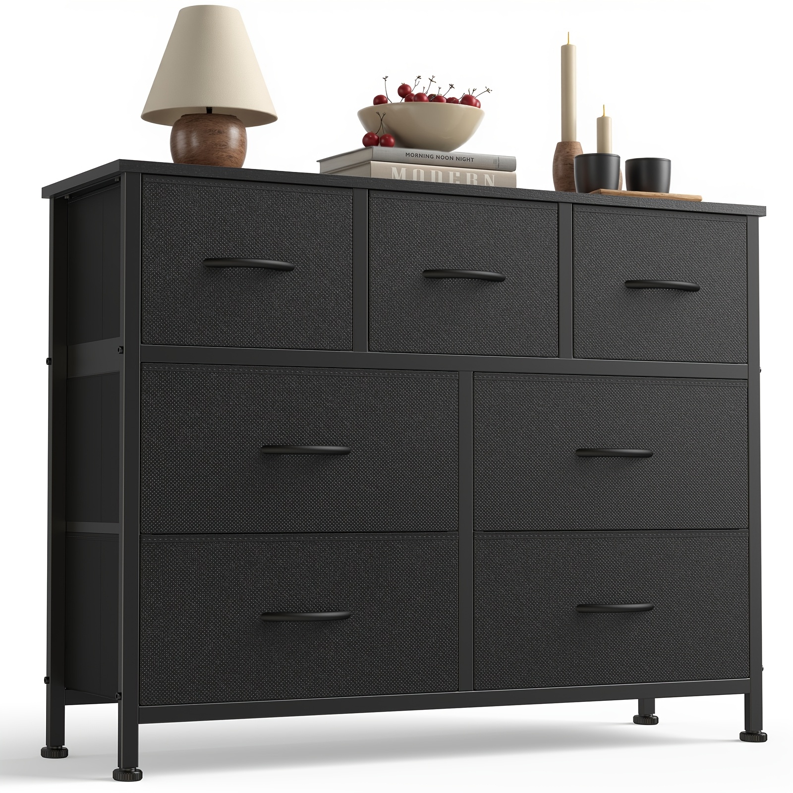 TEMU Bedroom Storage Cabinet With 7/8/9 Drawers, Fabric Dressing Table, Storage Box, Hallway Storage Cabinet, Easy To Pull Handle, Large Storage