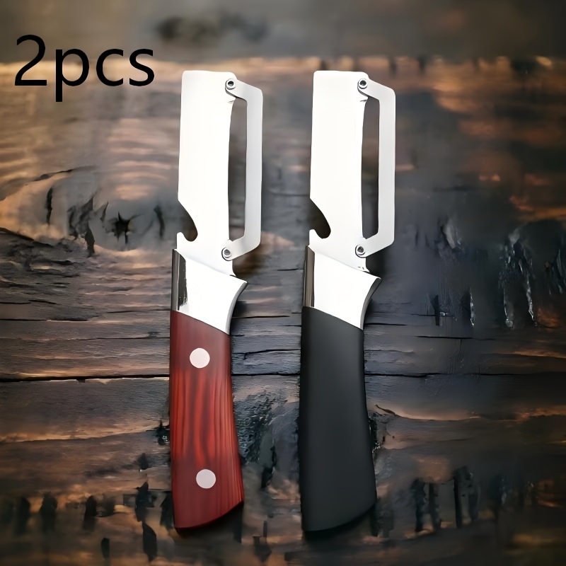2-pack Stainless Steel Multi-functional Peeler And Bottle Opener - Simple And Convenient Kitchen Tools. Suitable For Vegetables And Fruits. Elegant Gift. Ideal For 32 Holidays