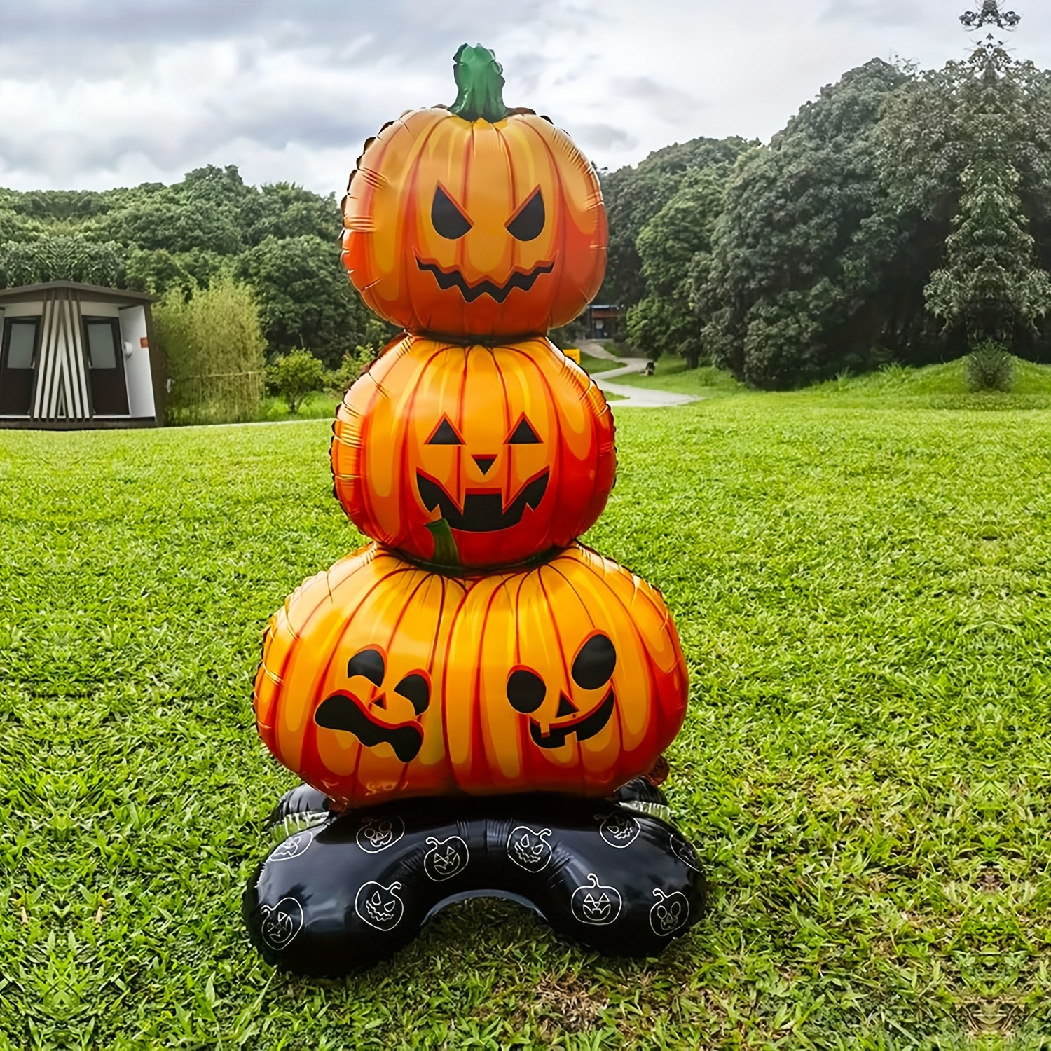 

Inflatable Stacked Pumpkins Decoration - Aluminum Film Balloon For Easter, , Events - 14+ Age Group - 1 Piece Decor, No Electricity Needed