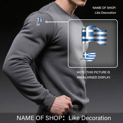 1 stuks griekse heat transfer stickers - trendy voor strijken, geschikt voor t-shirts, petten, denim, tassen, kussenslopen, gen, en meer. duurzame wasbare stickers, gebruiksvriendelijk heat transfer materiaal