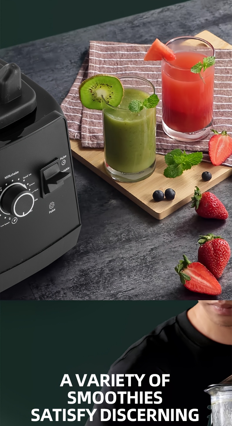 SENBOWE UK Plug 2 in 1 Multifunctional Food Processor Blender, Professional Juicer, Smoothie Blender, 500W Blender And Grinder Combination, a Powerful Kitchen Appliance with a 68Oz Capacity And 2 Complimentary Containers, Ideal for Ice, Grinding