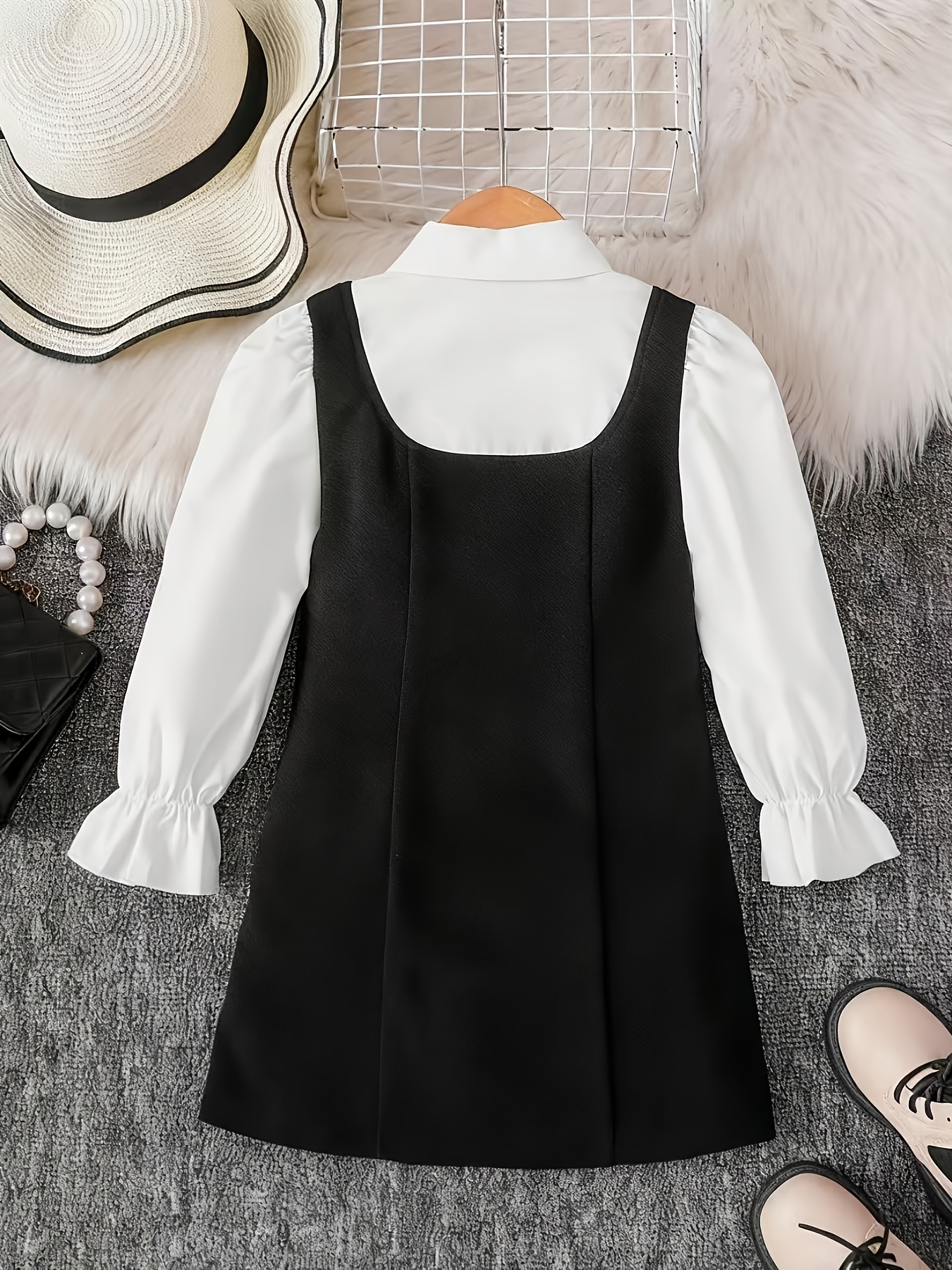 black pinafore dress with white shirt Pinafore Dress: What is It & 3 Fun Ways To Style It  Freez Clothing