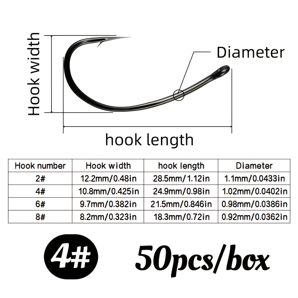 Image of 50pcs/box European-style Carp Fishing Hook, Bent Back Hook With Bottom Return, Fly Fishing Hook Tube Paid Hook Giant Fish Hook, European Carp Hook And Ronnie Fishing Set In Bulk