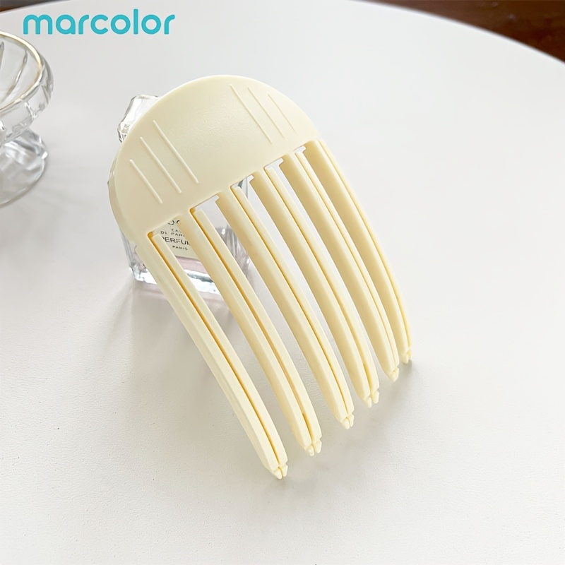 TEMU Marcolor Multi Teeth Hair Comb Clip Lazy Updo Hair Fork Clip Hexagonal Insert Hair Fork Non Slip Plastic Bun Styling Tool Easy And Quick Hair