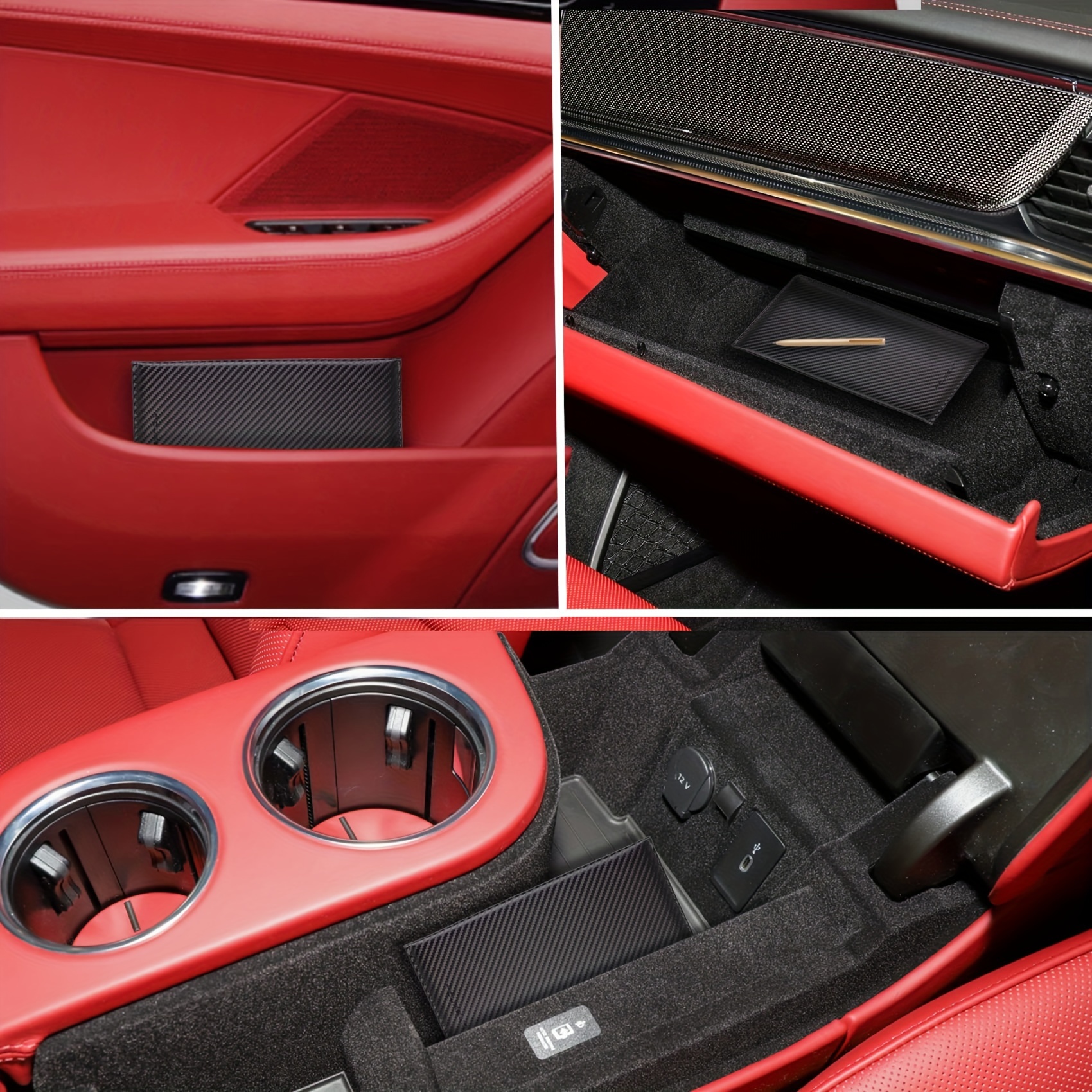 suporte de cartão de registo de carro e seguro em pvc - organizador de documentos para a caixa de luvas do veículo, carteira de carta de condução para automóvel, estojo   para carro, reboque, motocicleta, barco - acessórios para viagem