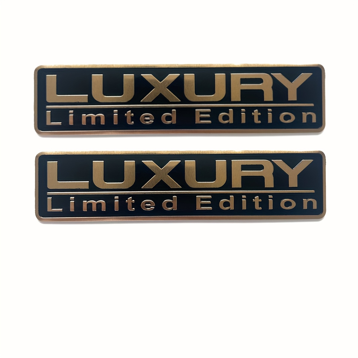 2pcs Metal Car Logo Luxury Edition Sticker Suitable For Car Trunk Tail Side Body Decoration Decals Additions