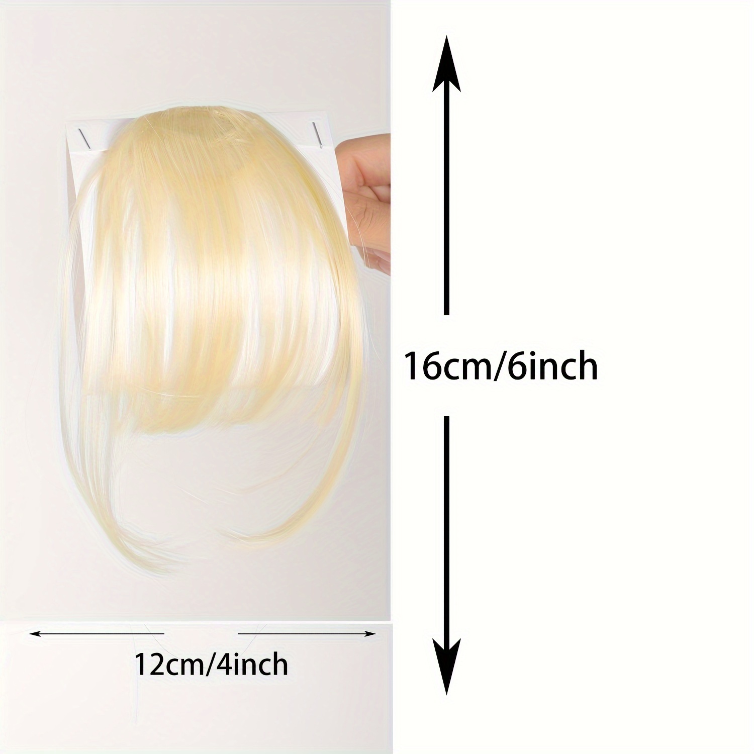 womens straight synthetic clip in hair bangs extension natural looking air fringe hairpiece invisible clip hair   7 5g basics style details 18
