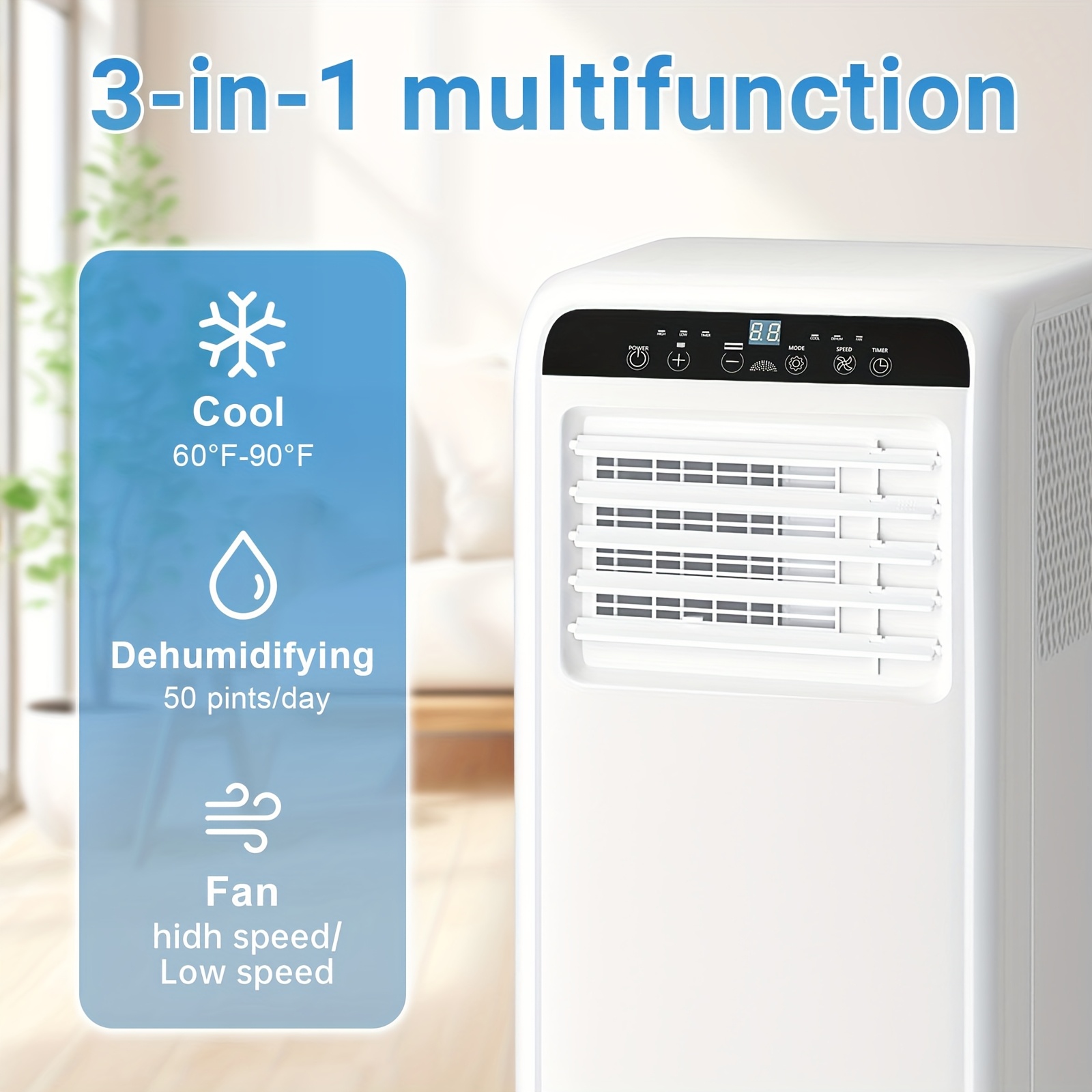 10000/8000 BTU Portable AC Unit With Windowless Vent Kit, Suitable... product image 4