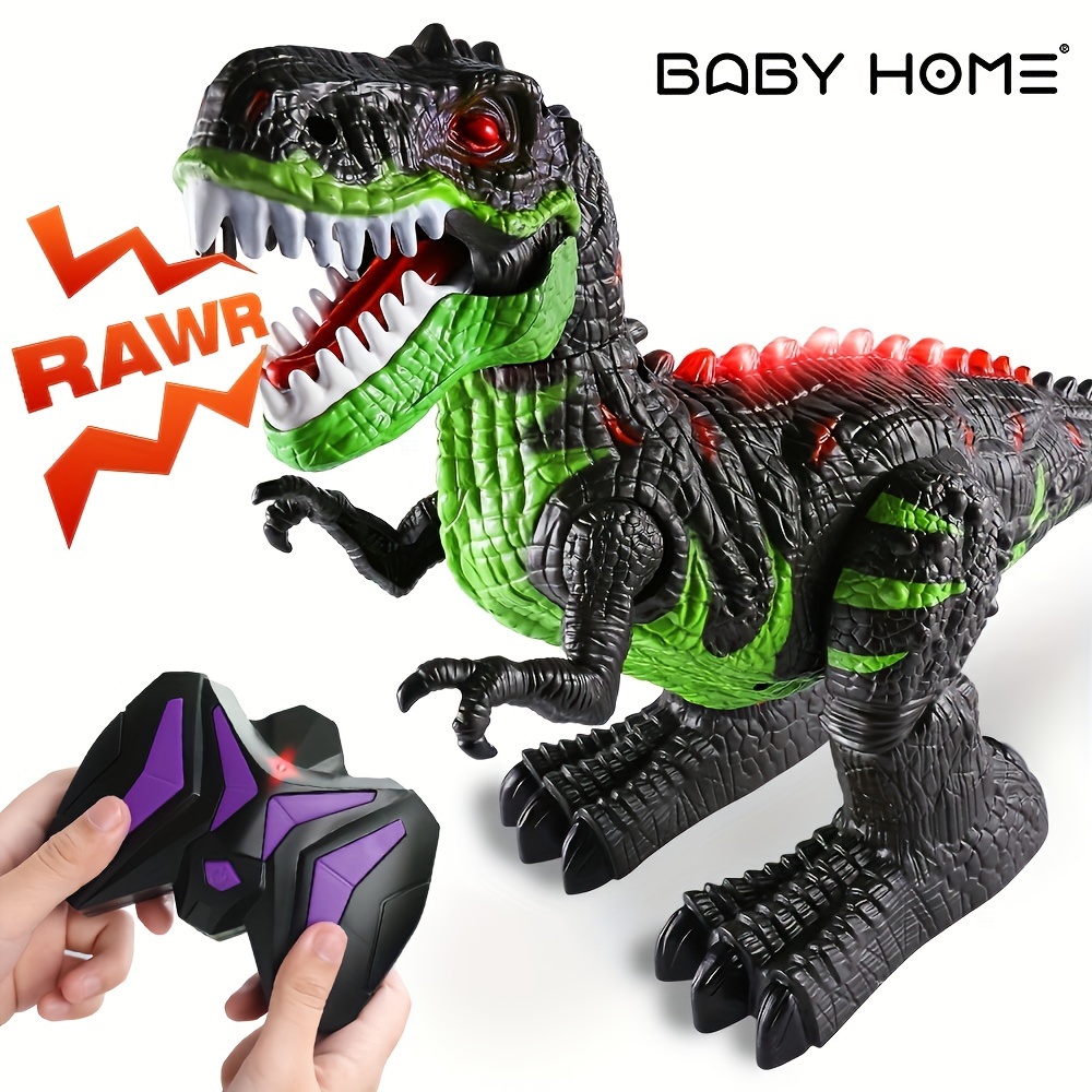 

Babyhome 8 Channels 2.4g Remote Control Dinosaur Toys For -5 5-7, Boys Girls 4-7 Years, Electric Rc Walking Toy With Lights And Sounds Rechargeable Battery