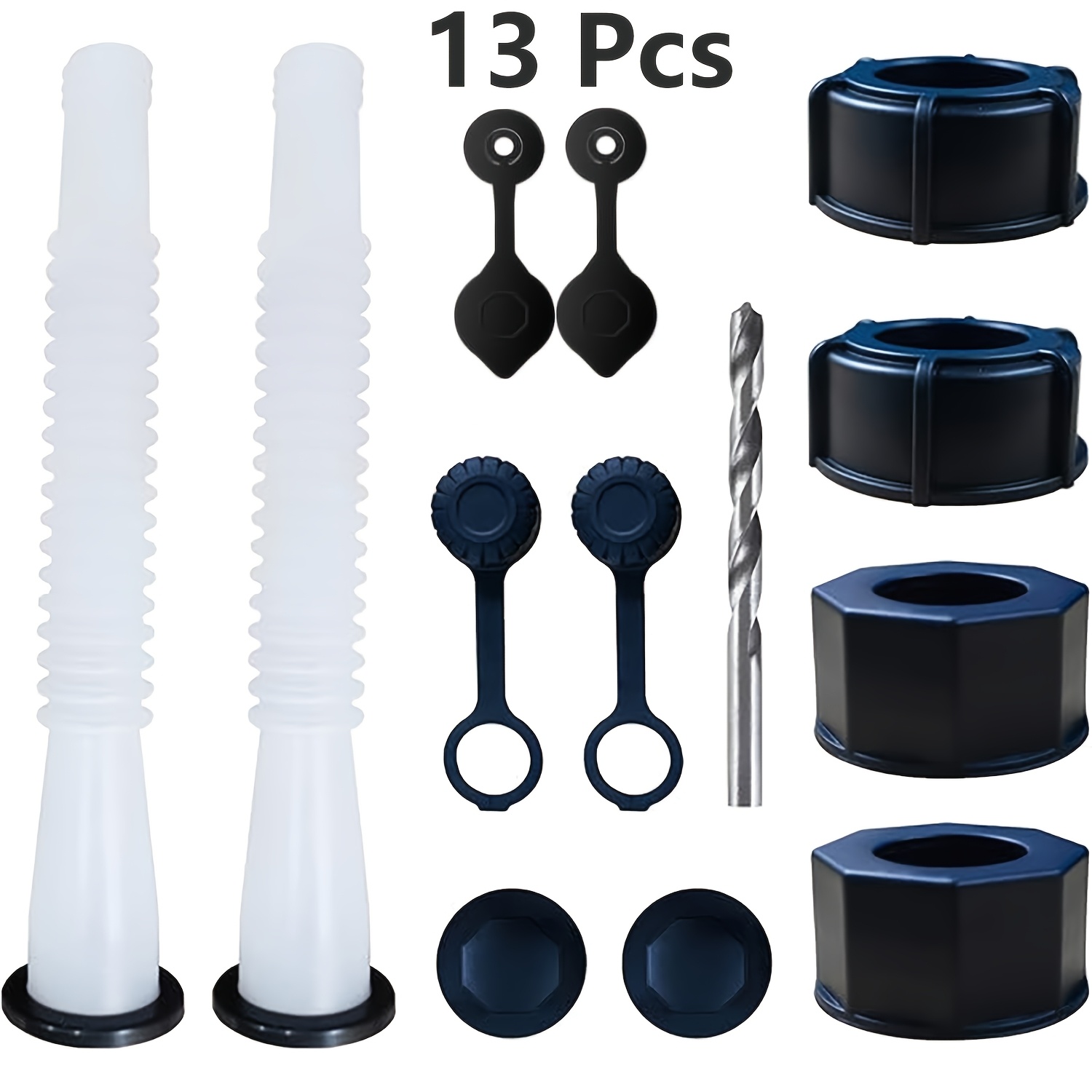 

Gas Can Replacement Kit 2 , 4 (2 Coarse & 2 ), Vent , , Nozzle , - Compatible , Insulated Materials