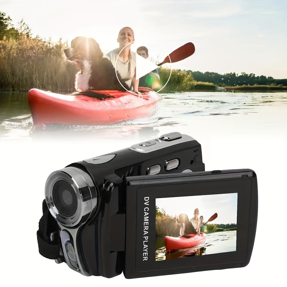 outdoor home small digital camera camcorder portable hd dv camcorder 16x digital zoom 1080p video recorder suitable for portrait photo camera video recorder life recording night shooting camping fishing gifts built in battery perfect for christmas new year gifts