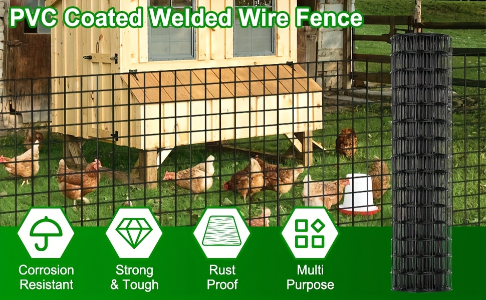 Durable PVC Coated Wire Mesh Fencing