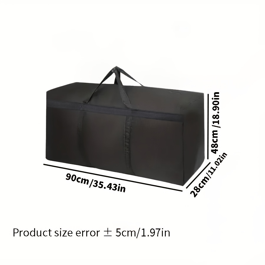 TEMU Outdoor Camping Storage Bag, Large Capacity Oxford Cloth Tote Organizer With Reinforced Handles, 420d Ultra-lightweight, Portable, And Durable