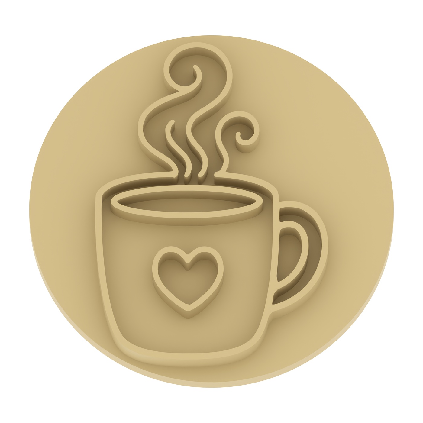 TEMU 1pc Love Coffee Cup Texture Embossed Polymer Clay Texture Seal - Jungle Hedgehog Texture Embossing Tool, Suitable For Day, Halloween, Christmas,