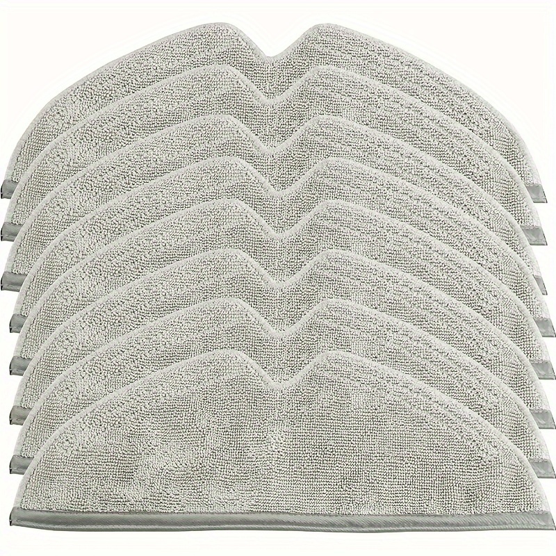 

8-pack Ultra-fine Microfiber Mopping Pads Compatible With Roborock S5, , S6, S6 Maxv, E4, S6 Pure, E5, E35, E2, E25, Q7, Q7max Robotic Vacuums - Washable Cloth Dusting Brush Attachments