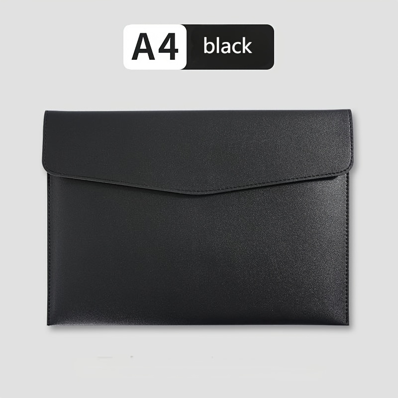 A4 Folder with a Snap Closure, Ideal for Business Professionals, Thickened Document Bag Suitable for Office Use, Office Accessories, Stylish Briefcase, Smooth Textured Finish, Folder Bag.
