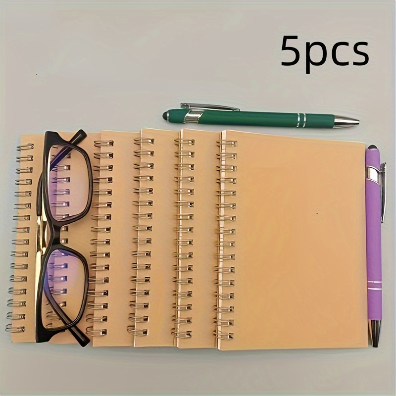 Image of 5-pack Spiral Notebooks, 35 Sheets Of Paper, 70 Pages, Lined Paper Notepad, Suitable As A Graduation Thank You Gift For Colleagues, , And Teachers, Spiral Notebook With List Planner Diary